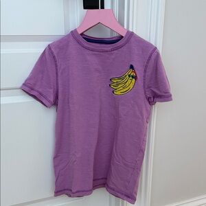 Mini Boden Purple Tee with Banana Design